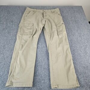 Wrangler Mens Relaxed Fit Cargo Pants Khaki Tan 36x30 70ABWEW Cotton Stretch